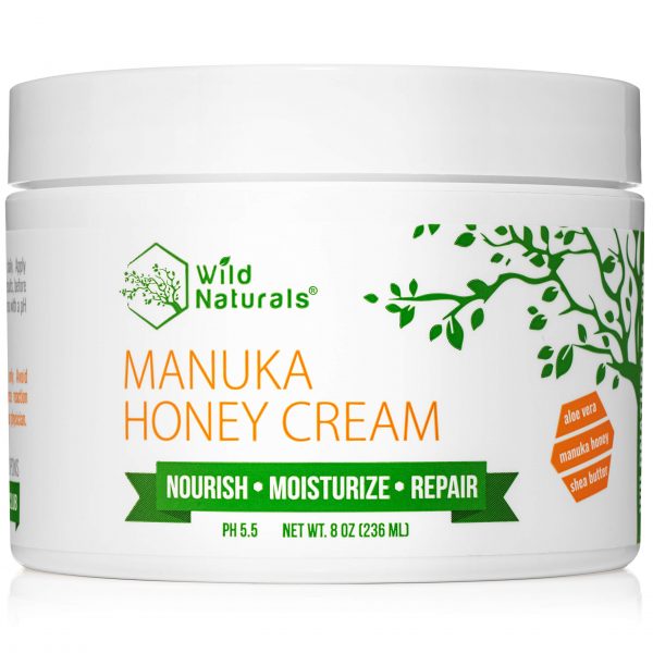 Manuka Honey Healing Eczema Cream : Aloe Vera + Shea Butter + Coconut Oil + Hemp Seed Oil Anti Itch Natural Moisturizer Face and Body Lotion for Dry Skin Dermatitis Psoriasis Rosacea Sunburn Relief