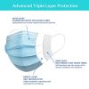 Mouth and Nose Cover for Adults 3 ply Face Masks