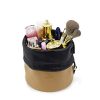 Travel Essentials with our Genuine Leather Drawstring Makeup Bag