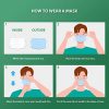 3-Ply Disposable Face Mask (50-Pack) - Made in the USA for Reliable Daily Protection