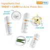 Acne Treatment Kit w Oil Free Acne Cleanser, Witch Hazel Toner