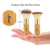 Bamboo Makeup Brush Set Face Kabuki 2 Pieces