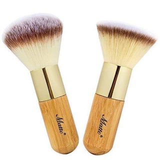Bamboo Makeup Brush Set Face Kabuki 2 Pieces