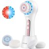 Rechargeable Facial Cleansing Brush with 5 Brush Heads & 3 Speeds – Waterproof & Portable