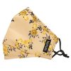 Flowers Women's 2 Piece Face Mask Set