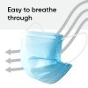 50 Pack Disposable Face Masks with Elastic Earloops