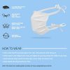 White Adult Reusable 3-Layer Cotton Face Mask