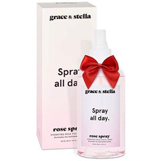 Calming Rose Water Facial Mist, Grace & Stella Rose Water Spray