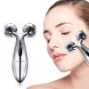 Y-Shape Microcurrent 3D Roller for Face Lift Anti Wrinkles Skin