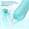 Misiki Electric Facial Cleansing Brush | Pink & Blue Waterproof Exfoliating Face Brush with 5 Brush Heads