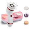 4-in-1 Facial Cleansing System with Exfoliating, Soft Cleaning, Silicone Brush for Deep Pore Cleaning and Blackhead Removal. 