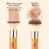 Bamboo Makeup Brush Set Face Kabuki 2 Pieces