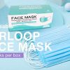3 Ply Cup Dust Masks with Nanofiber Filter Lining Elastic Earloops