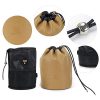 Travel Essentials with our Genuine Leather Drawstring Makeup Bag