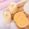 Pure Cellulose Facial Sponges for Cleansing & Exfoliation – 100% Natural, Hypoallergenic, 50 Count