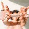 Eye & Body Roller Brazilian Rose Quartz Face