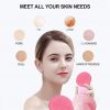 Soft Silicone Facial Cleansing Brush Waterproof Rechargeable