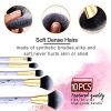 Marble Pattern Makeup Brushes with Blush Foundation Highlighter Brush