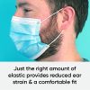 50 Pack Disposable Face Masks with Elastic Earloops