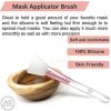 Jade Face Roller Set Silicone Cleanser, Mask Applicator