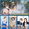 KN95 Face Mask 20 PCs 5 Layers Cup Dust Mask, Masks Against PM2.5 from Fire Smoke