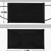 Black Face Masks Breathable Elastic Ear Loops
