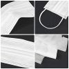 Safety White Face Masks - Pack of 50 for Dust and Pollen Protection