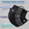 Black Face Masks Breathable Elastic Ear Loops