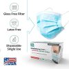 3 Ply Disposable Face Masks, Helps Filter Dust, Pollen, Germs