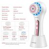 Rechargeable Facial Cleansing Brush with 5 Brush Heads & 3 Speeds – Waterproof & Portable