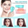 Misiki Electric Facial Cleansing Brush | Pink & Blue Waterproof Exfoliating Face Brush with 5 Brush Heads