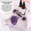 Facial Roller for Skin, Eyes, Neck 100% Real Natural Amethyst