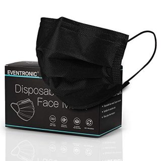 100 Pack Breathable Face Masks with Comfortable Elastic Ear Loop