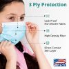 3 Ply Disposable Face Masks, Helps Filter Dust, Pollen, Germs