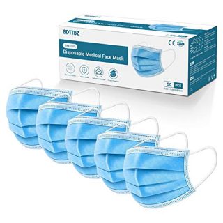 Medical Grade Face Mask 50pcs, 95% Disposable Masks