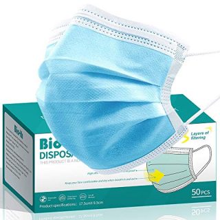 Face Masks of 50 Pack Disposable Mask