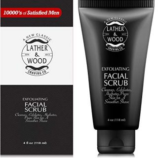 Exfoliating Mens Face Wash Lather & Wood's Face Scrub