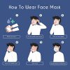Disposable Masks Black Face Mask with Elastic Ear Loop