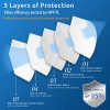 KN95 Face Mask 20 PCs 5 Layers Cup Dust Mask, Masks Against PM2.5 from Fire Smoke