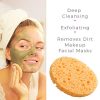 Pure Cellulose Facial Sponges for Cleansing & Exfoliation – 100% Natural, Hypoallergenic, 50 Count