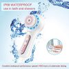 Rechargeable Facial Cleansing Brush with 5 Brush Heads & 3 Speeds – Waterproof & Portable