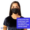 Black Face Masks TITAN PROTECT 3-PLY Disposable