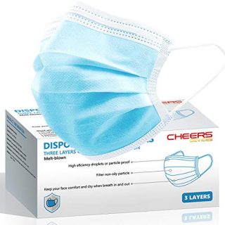 Disposable Face Mask, 3 Ply Safety Masks