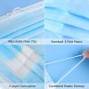 Face Masks 3Ply with Adjustable Elastic Earloop