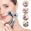 Y-Shape Microcurrent 3D Roller for Face Lift Anti Wrinkles Skin