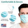 3 Ply Disposable Face Masks, Helps Filter Dust, Pollen, Germs