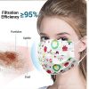 Christmas Face Mask Disposable Face Mask 50pcs White
