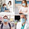 Disposable Masks with Metal Wire On Nose and Elastic Earloop,