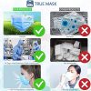 Face Masks 3Ply with Adjustable Elastic Earloop