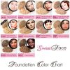 Full Size Mineral Makeup Set Matte Foundation Bare Face Sheer